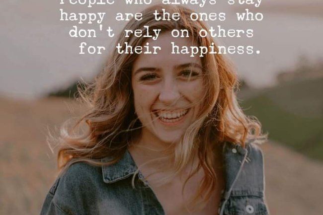 DO YOU RELY ON OTHERS FOR YOUR HAPPINESS?