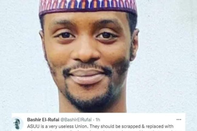 EL-RUFAI’S SON CALLS FOR SCRAPPING OF 'USELESS' ASUU