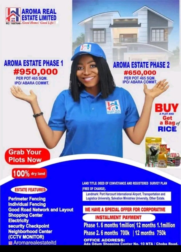 HOW TO INVEST IN REAL ESTATE IN PORT HARCOURT - BE A LAND OWNER IN PORT HARCOURT WITH AN AMOUNT BELOW NGN1,000,000 (N1MILLION)