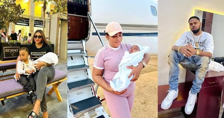 “PERSON WEY NEVER OPEN EYE DON ENTER PRIVATE JET” – REGINA DANIELS’ BROTHER REACTS AS SHE RETURNS TO NIGERIA FROM JORDAN AFTER CHILDBIRTH