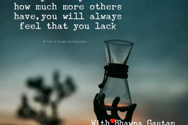 IS OTHER PEOPLE'S LIFE MAKING YOU FEEL INADEQUATE? 