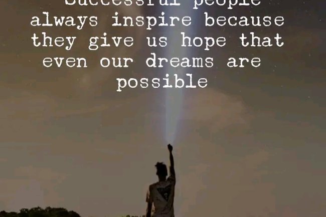 DO YOU GET INSPIRED BY SUCCESSFUL PEOPLE?