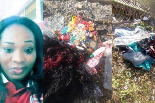 BEAUTIFUL NIGERIAN LADY GIVES HER LIFE TO CHRIST, BURNS HER MAKEUP KIT, WIGS AND TROUSERS