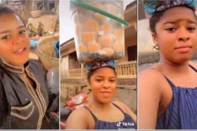 "AS LONG AS I’M NOT SLEEPING WITH ANY MAN” – BEAUTIFUL NIGERIAN LADY HAWKS ON THE ROAD
