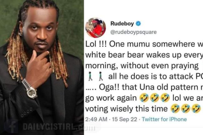 "ONE MUMU SOMEWHERE WITH WHITE BEAR BEAR" – RUDEBOY OF P-SQUARE MOCKS RENO OMOKRI