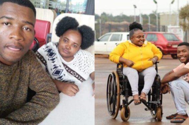 "TRUE LOVE" – MAN WEDS HIS DISABLED GIRLFRIEND AFTER DATING HER FOR 4 YEARS