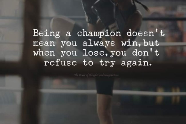 IS A DEFEAT MAKING YOU FEEL LIKE A LOSER?