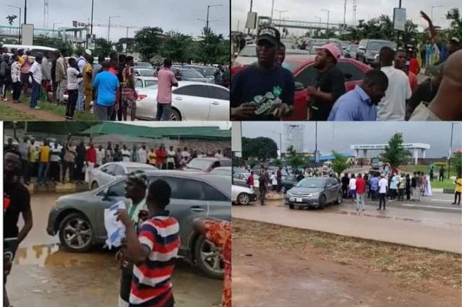 ASUU: NANS BLOCK LAGOS AIRPORT ROAD OVER PROLONGED STRIKE 