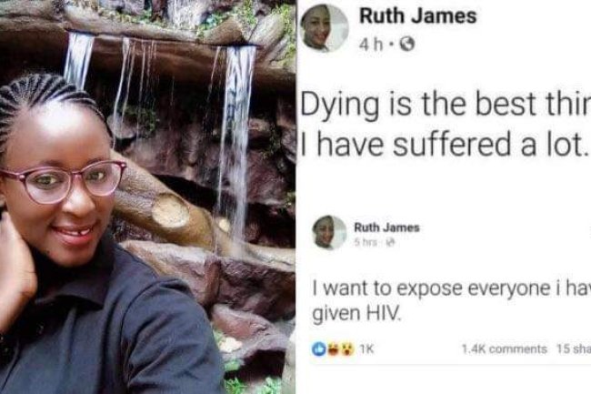 PRETTY LADY DROPS NAMES OF 100 MEN SHE INFECTED WITH HlV ON FACEBOOK