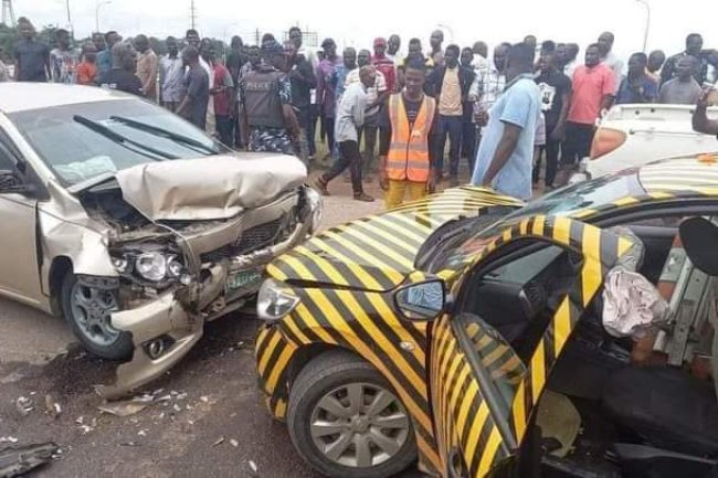 VIO IN AUTO CRASH WHILE CHASING OFFENDER IN ABUJA
