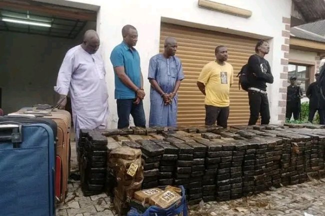 FOUR DRUG BARONS AND ONE OTHER ARRESTED AS NDLEA BUSTS MAJOR WAREHOUSE IN LAGOS, SEIZES N193BILLION WORTH OF CRACK COCAINE