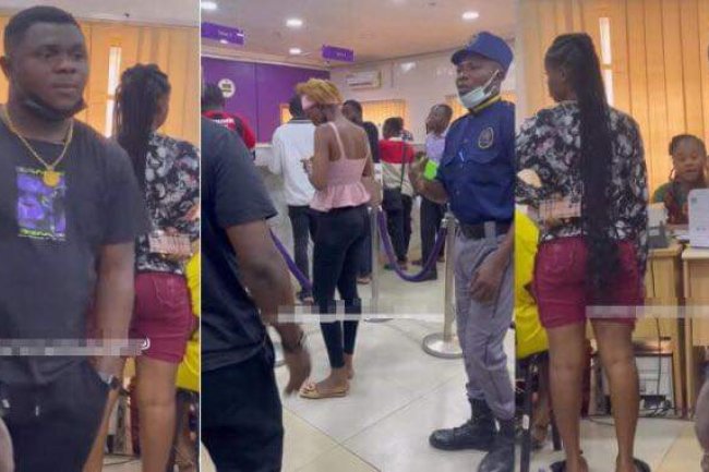 NIGERIAN MAN ANGRILY STORMS BANK TO CLOSE HIS ACCOUNT BECAUSE THEY DIDN’T SEND HIM BIRTHDAY MESSAGE