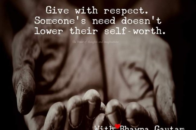 DOES THE WORTH OF GIVING LIE IN HOW HUMBLY WE GIVE?