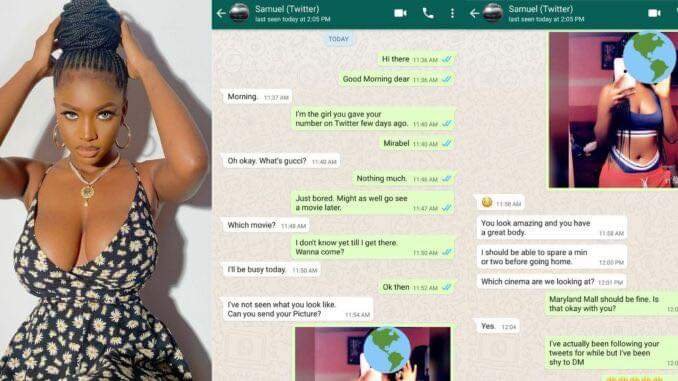 NIGERIAN LADY TESTS TO SEE IF HER BOYFRIEND, SAMUEL IS FAITHFUL; BUT HE FAILED WOEFULLY