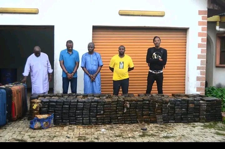 FOUR DRUG BARONS AND ONE OTHER ARRESTED AS NDLEA BUSTS MAJOR WAREHOUSE IN LAGOS, SEIZES N193BILLION WORTH OF CRACK COCAINE