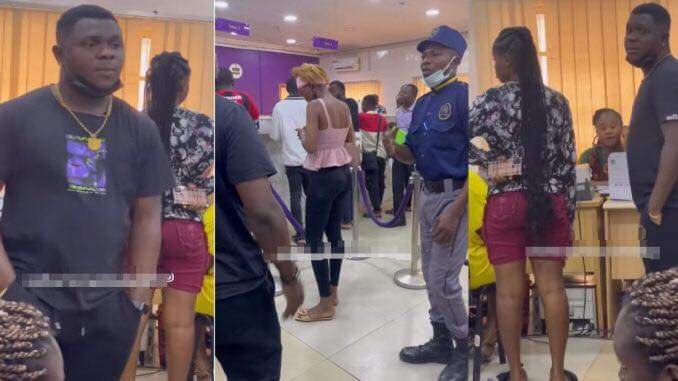 NIGERIAN MAN ANGRILY STORMS BANK TO CLOSE HIS ACCOUNT BECAUSE THEY DIDN’T SEND HIM BIRTHDAY MESSAGE