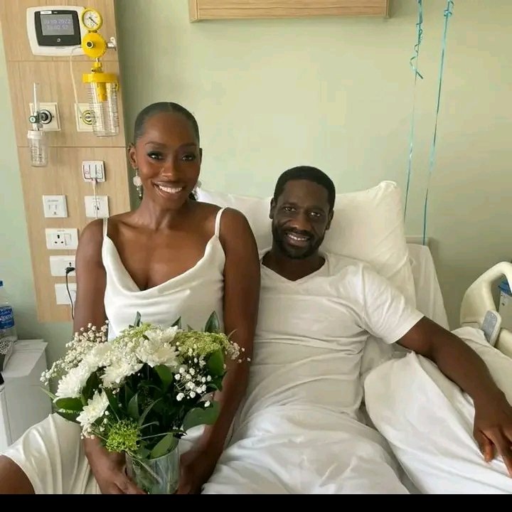 COUPLE GET MARRIED ON HUSBAND'S SICK BED IN LAGOS