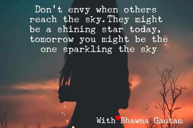 IS SOMEONE’S SUCCESS MAKING YOU ENVIOUS? 