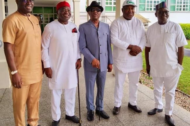 G5 PDP GOVERNORS MEET IN ENUGU