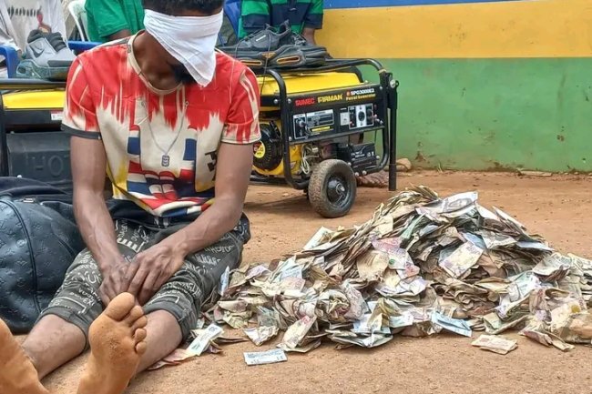 POLICE PARADES "OFFERING VAULT THIEF" WHO MADE WAY WITH 600,150 THOUSAND NAIRA IN EKITI