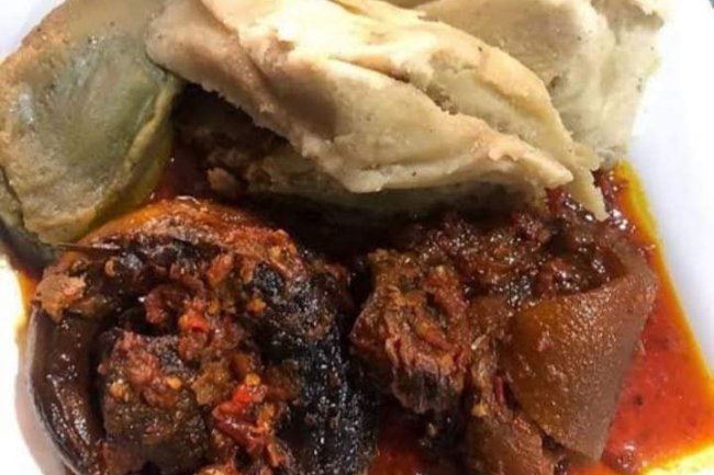 EKURU AND FRIED STEW