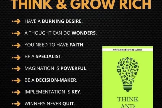 10 LESSONS OF BOOK "THINK & GROW RICH" - NAPOLEON HILL