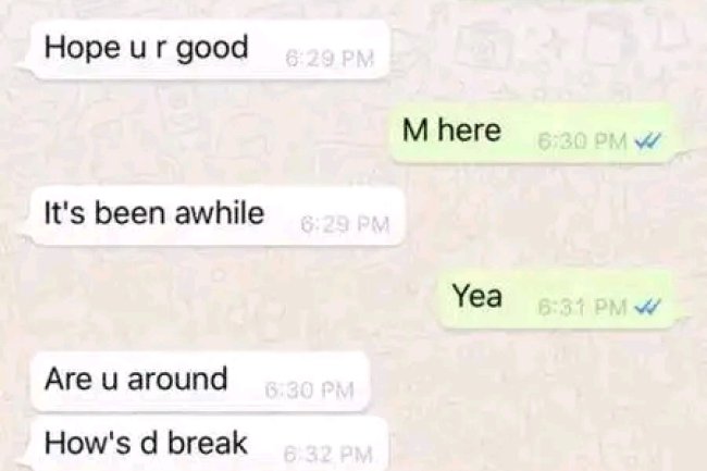 UNIVERSITY STUDENT SHARES WHATSAPP CHAT WITH LECTURER WHO WANTED TO SEX HER