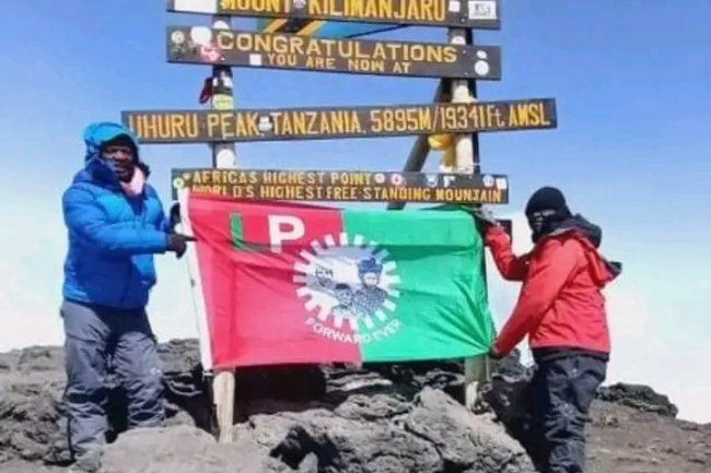 SUPPORTER CLIMBS MOUNT KILIMANJARO TO PLACE LABOUR PARTY'S FLAG