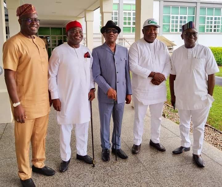 G5 PDP GOVERNORS MEET IN ENUGU