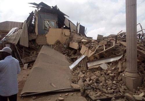 GOODS DESTROYED AS THREE-STOREY BUILDING COLLAPSES IN IBADAN