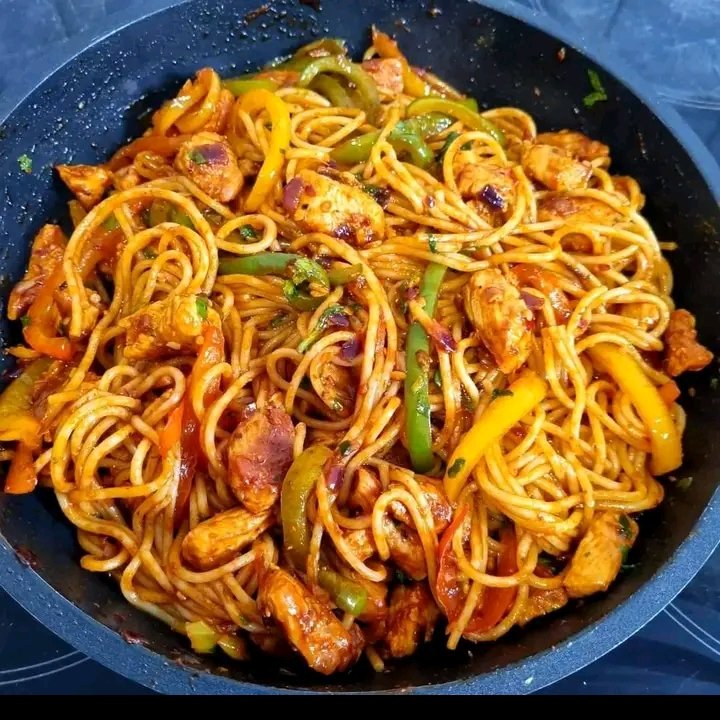 SPAGHETTI CHICKEN STIR FRY 