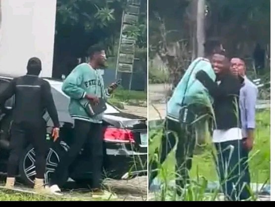 100-LEVEL UNIPORT STUDENT CAUSES A FRENZY AS HE ARRIVED SCHOOL IN A BENZ AND A BOUNCER 