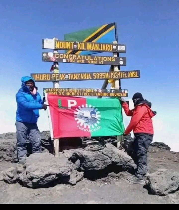 SUPPORTER CLIMBS MOUNT KILIMANJARO TO PLACE LABOUR PARTY'S FLAG