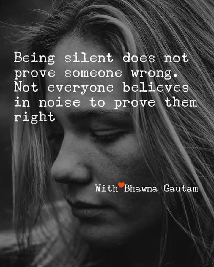 WHY DO SOME PEOPLE STAY SILENT EVEN IF THEY ARE RIGHT?