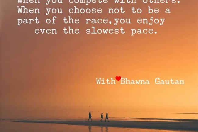 DOES COMPETING WITH OTHERS COMPLICATE OUR LIVES?