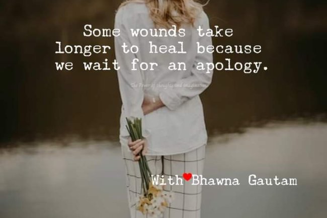 WHY SHOULDN’T WE WAIT TOO LONG TO APOLOGISE?