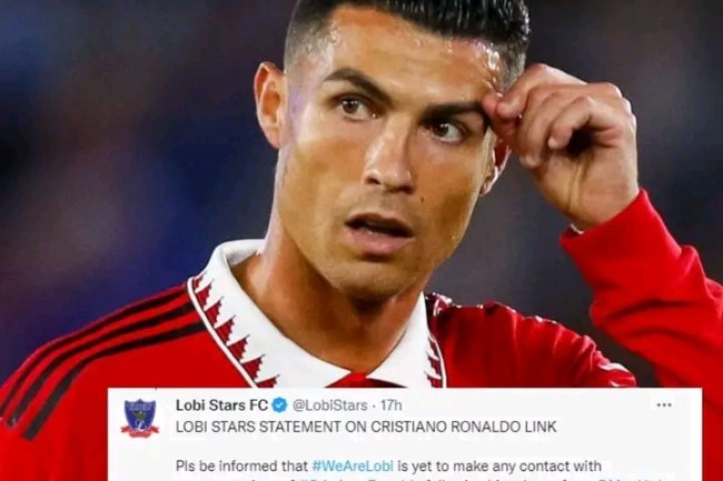 NIGERIAN CLUB LOBI STARS DEBUNKS 'MOVE' TO SIGN RONALDO
