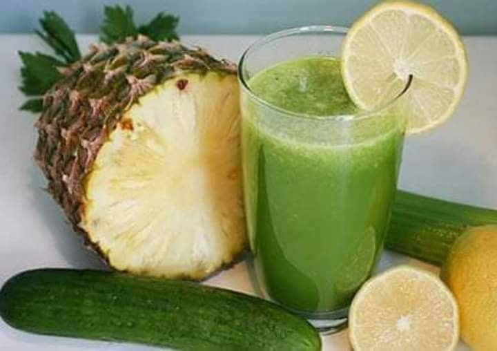 PINEAPPLE AND CUCUMBER JUICE 