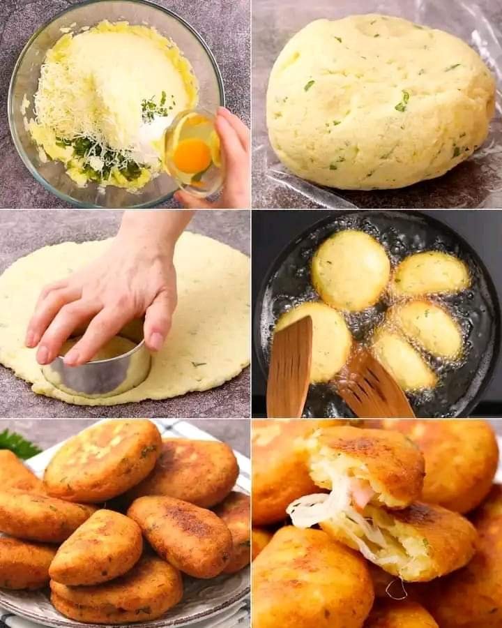 POTATO BOMBS STUFFED WITH MOZZARELLA AND HAM