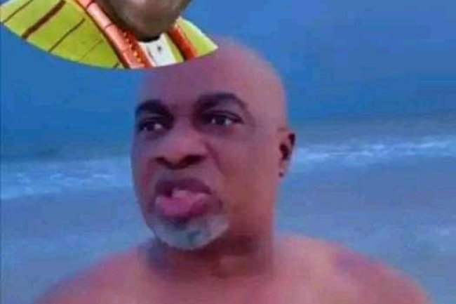 ACTOR OLAIYA IGWE STRIPS, PRAYS AT BEACH FOR TINUBU'S VICTORY
