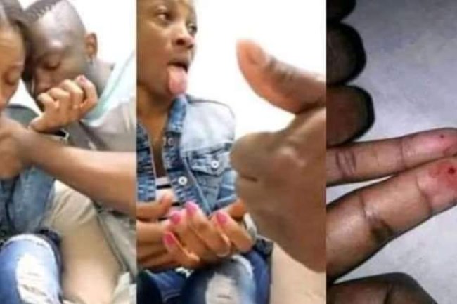 “NA BLOOD COVENANT SURE PASS”, LADY BRAGS AS SHE TAKE BLOOD OATH WITH LOVER
