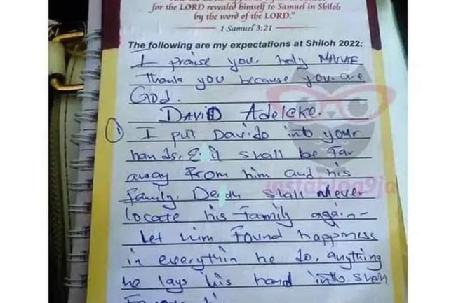 FAN INCLUDE DAVIDO IN SHILOH PRAYER CARD