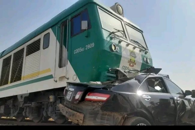 TRAIN CRUSHES DRIVER, CAR IN ABUJA