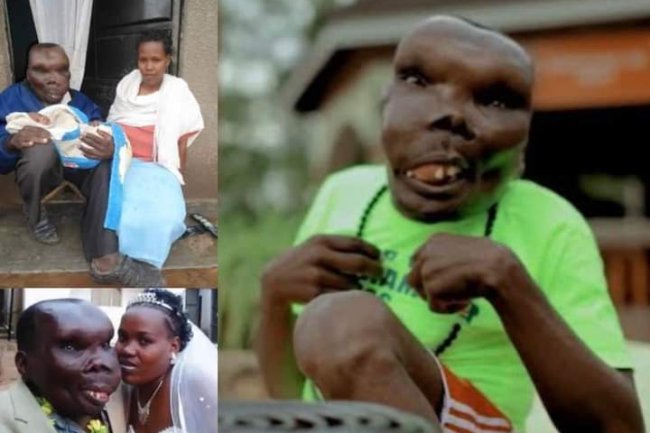 UGLIEST MAN IN AFRICA WELCOMES 8TH CHILD FROM SECOND WIFE