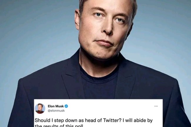 MILLIONS VOTE FOR ELON MUSK STEPPING DOWN AS TWITTER BOSS
