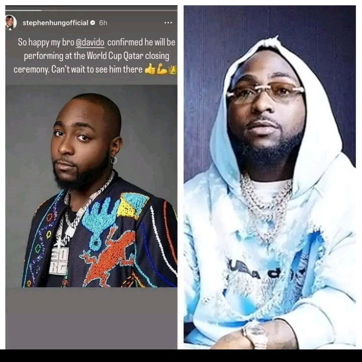 DAVIDO TO PERFORM AT WORLD CUP CLOSING CEREMONY   