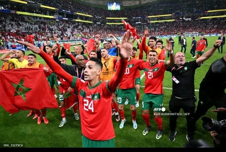 PHOTOS: CELEBRATION AS MOROCCO BEAT PORTUGAL TO QUALIFY FOR SEMI-FINALS