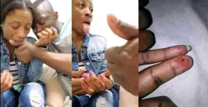 “NA BLOOD COVENANT SURE PASS”, LADY BRAGS AS SHE TAKE BLOOD OATH WITH LOVER