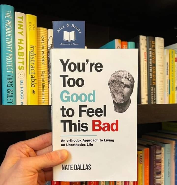 TOP 12 LESSONS LEARNED FROM BOOK -"YOU'RE TOO GOOD TO FEEL THIS BAD" 