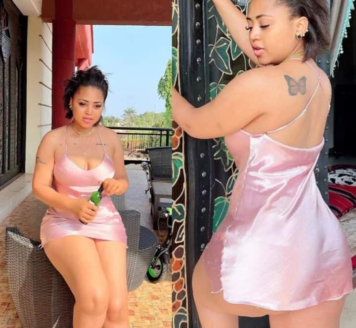 “OUR GRANDPA DEY ENJOY FRESH FOOD OO” – REACTIONS AS REGINA DANIELS POST A NEW PICTURES OF HER